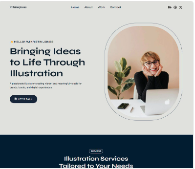 Website Portfolio Kreatif Ilustrator