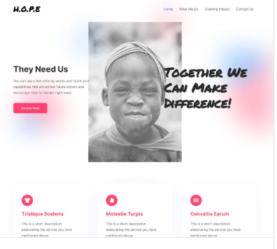 Website Profil Yayasan Amal